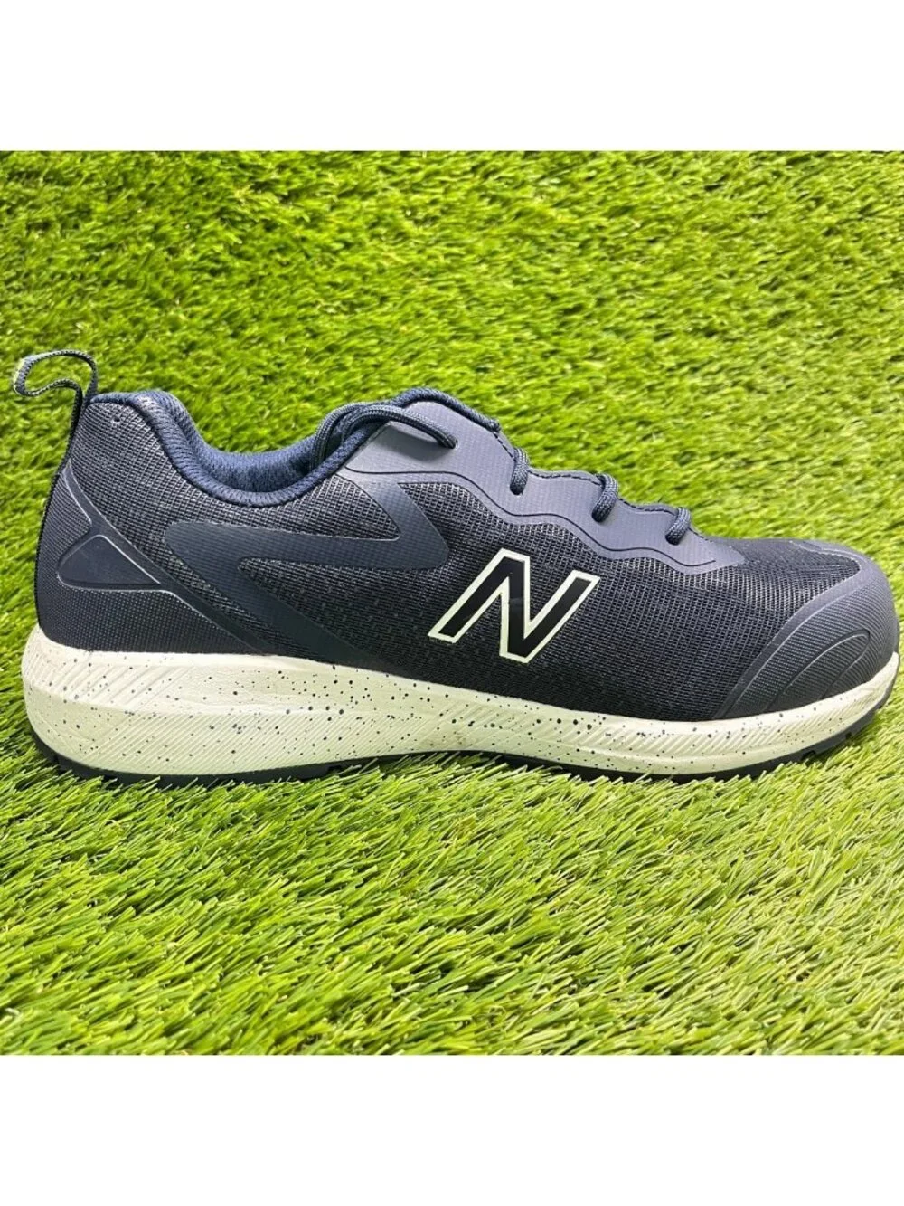 New Balance Logic Mens Size 8.5EE Navy White Composite Safety Toe Work Shoes